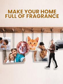 1pc Customized Car Air Freshener, Can Customize Photo, 9 Fragrance Options, Personalized Car Decor, Anniversary, Valentine's Day, Birthday, Wedding, Father's Day, Mother's Day, Christmas Gift, Couple, Best Friend, Mom, Girlfriend, Graduation ,The Secret Life Of Pets, Personalized Gift - Multicolor - View 5