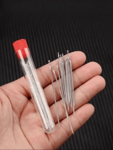 一套（18 件）家用大眼缝纫针，手缝针，手缝衣服针，手绣针，缝被子针，长针，大孔针，细针 - 彩色 - 查看 1