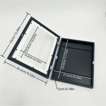 磁性A4艺术展示架 - 前开式折叠设计,适用于照片和儿童画作,卡通墙面艺术展示框 - 多功能墙面装饰,适用于家庭和办公室,照片展示框、艺术展示框、绘画展示框,客厅和走廊艺术装饰,可营造艺术氛围。 - 彩色 - 查看 4