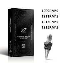 XNET Aurora 20pcs Mixed I-Type Tattoo Needles - Disposable Individually Packaged Silicone Needles, Smooth Ink, Precise Tattooing, Fashionable Design, Durable Structure - Grey - View 12