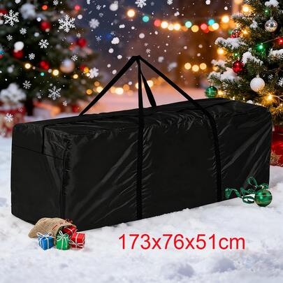 Christmas Tree Storage Bag - Heavy-Duty Tree Bag With Durable Reinforced Handles & Zipper, Waterproof Storage Bag Protects From Moisture & Dust