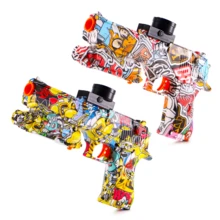 2 PIEZAS Blaster de bolas de gel Desert Eagle eléctrico - Juguete de arma automática para batallas en exteriores - Regalo perfecto para cumpleaños, Pascua, Halloween, Acción de Gracias, etc. (Balas de agua no incluidas) - Multicolor - Ver 9