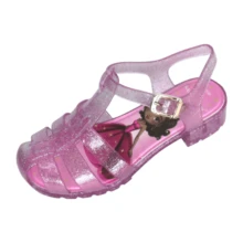 Girls' Spider Gloss Sandal With Heel - Rosa vieja - Ver 2