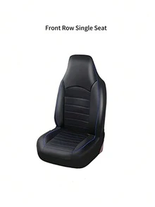 1pc/2pcs Classic Universal PU Leather Front Car Seat Covers, Fit For Most Sedans, Trucks, SUVs | All Season, Compatible With Airbags And Waterproof | Comfortable Car Seat Covers With Armrest Friendly Design - Style B - View 16