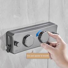 Tendedero retráctil invisible de acero para interiores/balcón, tendedero retráctil de baño, primavera, minimalista, blusas de verano - Dos cables - Ver 8