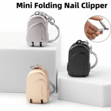 Mini Nail Clippers Folding Multi-Functional Nail Trimmers Lightweight Stainless Steel Keychain Nail Clipper Keychain Accessories