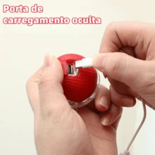 ​Brinquedo Interativo para Pets: Bola Automática para Gatos e Treinador Elétrico para Cães​ - Vermelho - Visão 5