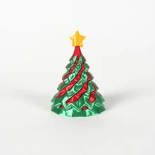 1piece 3D-Printed Christmas Tree Spiral Cone Stress Relief Gift – Dual-Colour Twisting Fun An Innovative Christmas Tree Design Offering A Unique Experience. Play With It Or Display It As A Decorative Piece – The Perfect Choice For Christmas Gifts, Birthday Presents, Valentine's Day Tokens, Or Festive Presents - Multicolor - View 12