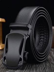 1pc Men's Automatic Buckle Belt, Fashionable Casual Pants Belt, Business Casual, Gift For Boyfriend, Husband, Father, Suitable For Daily Wear, Fashion, Youth, Outdoor, Vacation, Sports, Travel, Bohemian, Retro Autumn, Suitable For Teenagers, Young Men, Casual, Outdoor, Sports, Vacation, Graduation Gift, Birthday Gift, Daily Wear