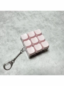 猫形钥匙扣减压指尖玩具，机械键盘开关测试器，钥匙扣，桌面装饰，手机挂饰，创意新奇抗焦虑指尖玩具，手机配件