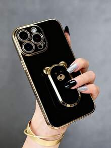 1个电镀可爱小熊手机支架,电镀手机壳带隐藏式支架,防震超薄保护套,保护摄像头镜头,兼容 17/6/7/8/X/XS/XR/11/12/13/14/15/16、Galaxy S9/S10/S20/S21/S22/S23/S24/S25、A03/A04/A05/A06/A07/A17/A12/A13/A14/A15/A16/A21S/A22/A23/A24/A25/A31/A32/A33/A34/A35/A50/A51/A52/A53/A54/A55/A71、Note8/9/10 - 黑色 - 查看 7