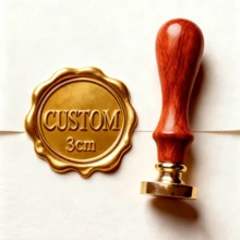 30mm Customized Wax Seal Stamp Set, Suitable For Wedding Invitations, Wax Melter, Wedding Wax Seal Stamp Set, Personalized Gift Wax Seal - Multicolor - View 2