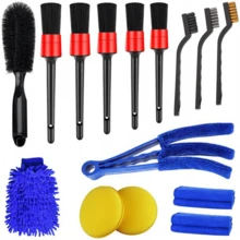 Complete Kit: 15 Brushes For Automotive Detailing On Cars, Motorcycles, And Bicycles. - 彩色 - 查看 10