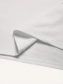 Camiseta de Cuello Redondo para Hombre Impresa de Aventura al Aire Libre, Combinación Perfecta de Paisaje Natural y Fogata, Adecuada para Entusiastas de Senderismo y Camping. - Blanco - Ver 4