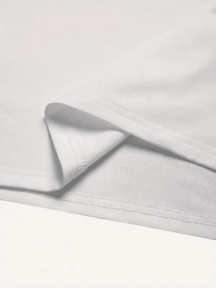 Camiseta de manga corta con estampado de letras para hombres de moda de verano - Blanco - Añade 4