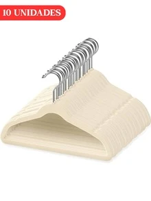 Durable, Flexible, Super Resistant Non-Slip Velvet Hanger - Saves Wardrobe Space - 米色 - 查看 10