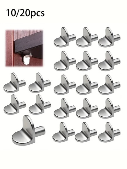Cabinet Shelf Pegs, Durable Metal Shelf Support Pegs, Metal Bracket Support Pins - Easy Install Cabinet Shelf Brackets For Kitchen, Wardrobe, Closet, Bookshelf - Versatile Shelving Hardware Anchors