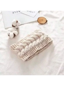 1 Băng đô đan len cho nữ, Băng đô giữ ấm tai co giãn màu trơn có nơ cổ điển, Dành cho nữ sử dụng hàng ngày, Băng đô cài tóc mùa thu/đông Phụ kiện tóc mùa đông Băng đô quấn đầu thời trang - Nhiều màu - Xem 2