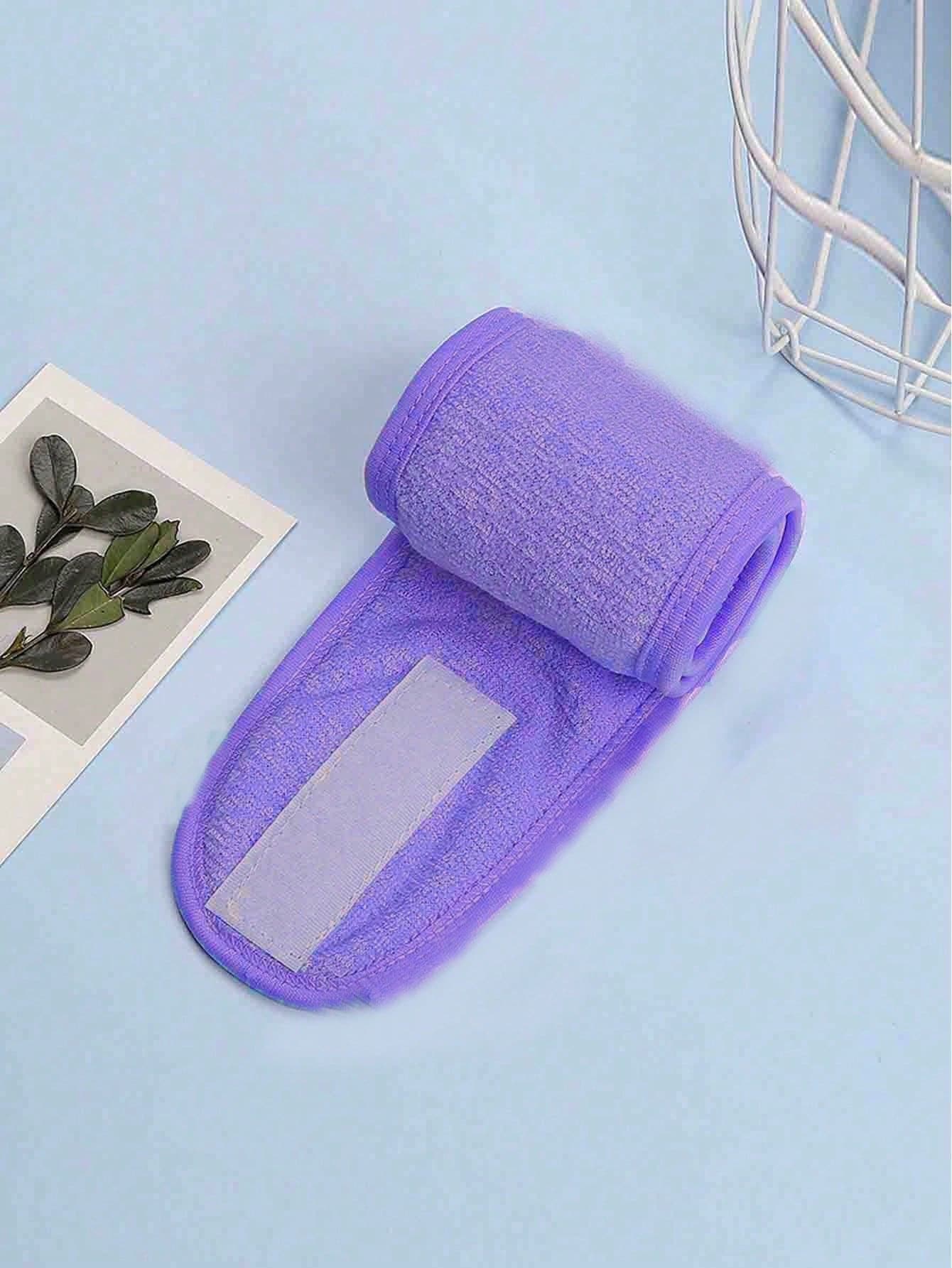 1件/3件/5件装可调节宽发带瑜伽SPA沐浴淋浴化妆洗脸美容头带女士化妆配饰发饰 - 黑色 - 查看 8