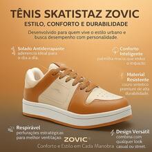 Women's/Men's Casual Leather Skate Shoes For Everyday Use, Fully Stitched, Blogger Style, Sizes 34 To 43 - 米色 - 查看 2