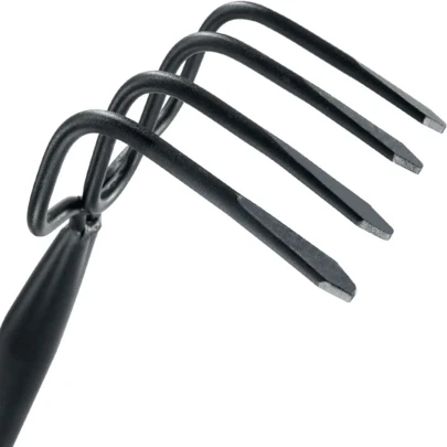 4 Tines Garden Cultivator Rake 59'', Hand Tiller Garden Tool With Sharp Forged Steel Head, Cultivators For Gardeni...