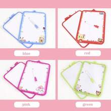 1/4pcs Kids Whiteboard For Teaching, Cartoon Double-Sided Erasable Drawing Board, Student Graffiti Wipe Board, Back To School Gift (Comes With Erasable Marker, Color Random) - Multicolor - View 11