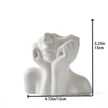 Large Modern Face Planter Pot - Multifunctional Outdoor Planter And Indoor Decorative Vase, Suitable For Garden, Patio, Balcony And Home Decor