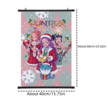 Xmas Dance Studio Holiday Wall Accent - Idol Portrait Scroll Poster - Multicolor - View 9