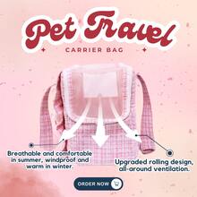 PINCOOL Transportadora de gatos portátil, transportadora de gatos com laterais macias para gatos médios e cães pequenos de até 15 libras, transportadora de cães de viagem aprovada pela companhia aérea, transportadora de animais de estimação com bolsa respirável - Multicolorido - Ver 5