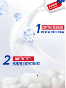 LION White & White Dutch Mint Whitening Toothpaste, 150g/5.29oz - Fluoride Formula, Deep Cleans Teeth And Removes Stains, Gentle Abrasion Won't Damage Teeth, Fresh Dutch Mint Flavor, Flip-Top Design For Easy Opening, Daily Whitening And Freshness. - Lion Whitening Toothpaste (Dutch Mint Flavor) - View 8