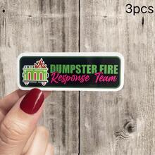 垃圾消防应急队 - 趣味语录乙烯基贴纸，防水，适用于汽车、笔记本电脑、学习用品和返校季 - 彩色 - 查看 18