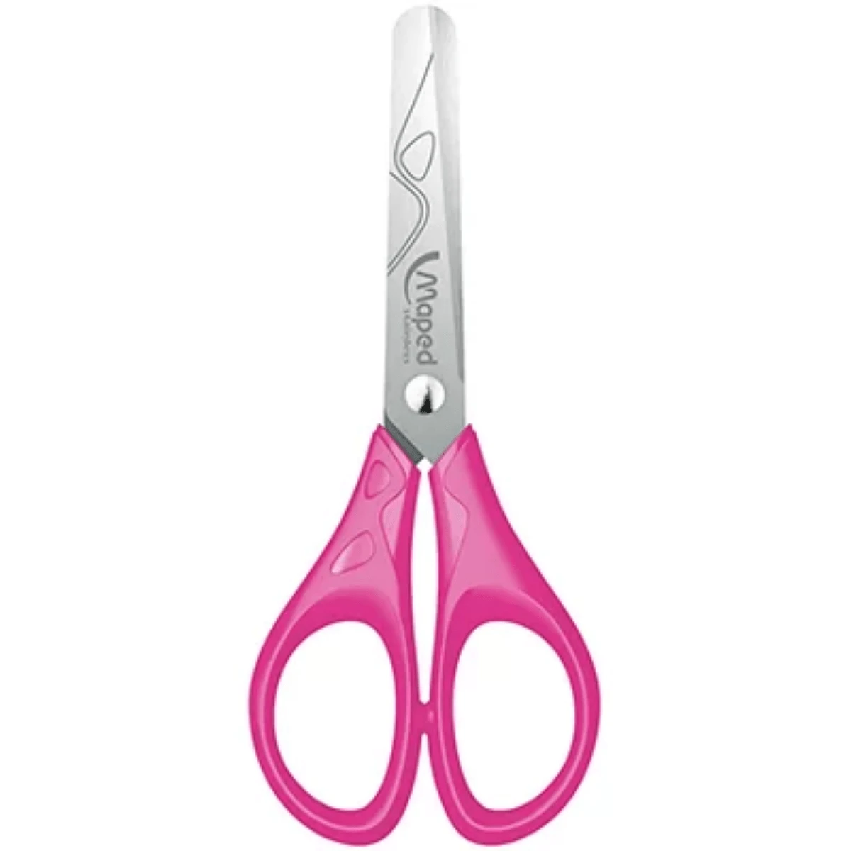 Maped 13cm Steel School Scissors With Rounded Tip. - Pink - View 1