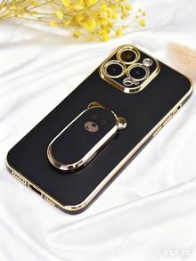 1个电镀可爱小熊手机支架,电镀手机壳带隐藏式支架,防震超薄保护套,保护摄像头镜头,兼容 17/6/7/8/X/XS/XR/11/12/13/14/15/16、Galaxy S9/S10/S20/S21/S22/S23/S24/S25、A03/A04/A05/A06/A07/A17/A12/A13/A14/A15/A16/A21S/A22/A23/A24/A25/A31/A32/A33/A34/A35/A50/A51/A52/A53/A54/A55/A71、Note8/9/10 - 黑色 - 查看 3