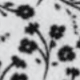 White With Black Flower
