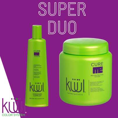 DUO Tratamiento cure me kuul Tarro 1 kg + Shampoo cure me