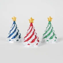 1piece 3D-Printed Christmas Tree Spiral Cone Stress Relief Gift – Dual-Colour Twisting Fun An Innovative Christmas Tree Design Offering A Unique Experience. Play With It Or Display It As A Decorative Piece – The Perfect Choice For Christmas Gifts, Birthday Presents, Valentine's Day Tokens, Or Festive Presents - Multicolor - View 6