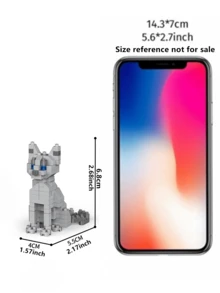 1776pcs Funny Cartoon Animal Building Blocks Set, Giraffe/Zebra/Deer/Antelope/Camel/Cow/Alpaca, Creative Educational DIY Model, Mini Assembly Blocks, Home Decor, Desk Ornament, Halloween/Christmas/Birthday Gift - Multicolor - View 25