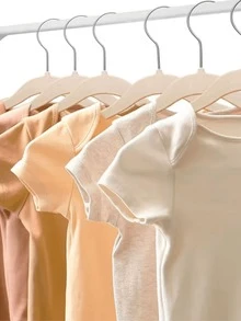 Durable, Flexible, Super Resistant Non-Slip Velvet Hanger - Saves Wardrobe Space - 米色 - 查看 8