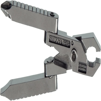 ST50022 Stainless Steel 6in1 Key Chain Multi Tool, Polished Finish (Single Pack)