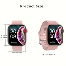 Multi-Functional Outdoor Sports Fashionable Smart Watch, Supports Wireless Calling And Messaging, Music Playback, Fitness Tracker Smart Watch - Pink - View 8