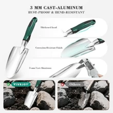 Garden Tool Set, 11 PCS Aluminum Gardening Hand Tools With Tote Bag, Ergonomic Handle, Gift For Women, Garden Star...