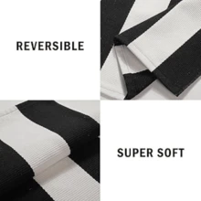 Door Mat Outdoor Cotton Handwoven Farmhouse Layered Door Mat Washable Striped Porch Rug Carpet Mat For Entrance Kitc... - 70 x 110 公分(長方形) - 查看 6