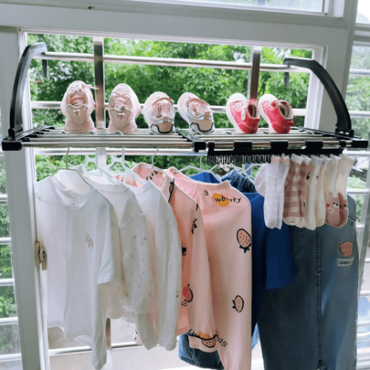 Portable Clothes Drying Rack For Balcony,29&Quot;X13&Quot; Foldable Railings Windowsill, Retractable Radiator Clothes Aire...