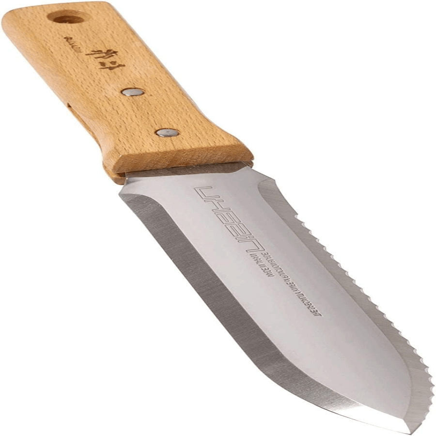 NJP650 The Original Hori Hori Namibagata Japanese Stainless Steel Weeding Knife, 7.25Inch Blade