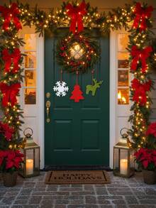 Roly 30 件裝聖誕裝飾品 - 聖誕樹 - 由毛氈製成，配有掛繩，是裝飾聖誕樹、家居和禮品的理想之選，輕巧且用途廣泛。 - 紅色 - 查看 8