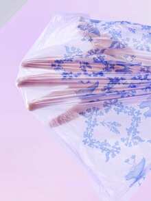 150pcs Household Drawstring Trash Bags, Made Of Thick Durable Material, Tear-Resistant, With Self-Sealing Function, Plastic Material. - Purple - View 7