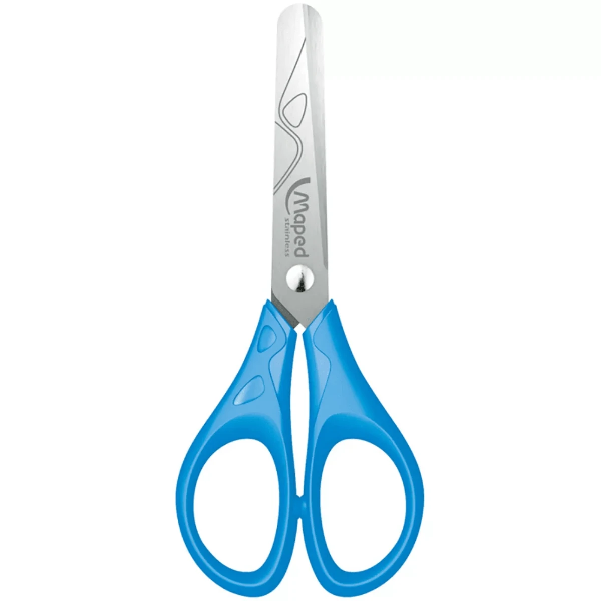 Maped 13cm Steel School Scissors With Rounded Tip. - Blue - View 1