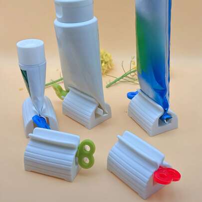 4/3/2/1Pc Toothpaste Dispenser Organizer,Bathroom Accessories Toothpaste Squeezer Stand,Hair Dyeing Cosmetic Creative Squeezer,Convenient And Simple Bath Small Tools Without Waste Home Bathroom Decor Fall Decor Back To School,Home Accessories