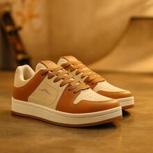 Women's/Men's Casual Leather Skate Shoes For Everyday Use, Fully Stitched, Blogger Style, Sizes 34 To 43 - 米色 - 查看 4