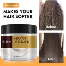 EELHOE 100g Collagen Hair Mask - Intensive Moisturizing Care, Suitable For Dry, Curly Hair, Soft, Fluffy, Silky And Easy To Style, Scalp Care, Unisex, Suitable For All Hair Types - White - View 3
